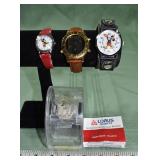 3 Mickey Mouse wrist watches; as is
