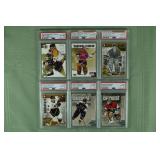 Lot of (6) PSA 10 graded NHL cards from 2003-2005;