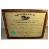 1874 Appointment - President Ulysses S. Grant
