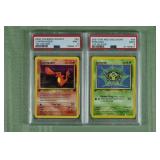 Lot of (2) PSA 9 graded 1st Edition Pokï¿½mon cards