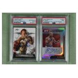 Lot of (2) UFC autographed cards: 2010 Chris Leben