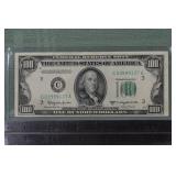 1950D US $100 Federal Reserve Note; as is