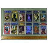 Lot of 12 Slab Central Customs graded cards: 1990