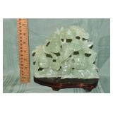 Chinese carved celadon jade stone figure of gourds