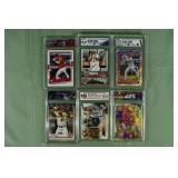 Lot of 6 graded Mike Trout MLB cards from 2016-202