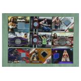 Lot of 9 Topps WWE relic cards from 2010-2019: Swa