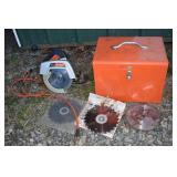 1-1/4 hp B&D 7-1/4" circular hand saw with steel b