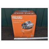 Ridgid 6 gallon air compressor, unopened box; as i