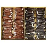 140 leather watch bands: 76 light brown, 64 dark b