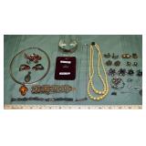 Collection of vintage jewelry marked sterling