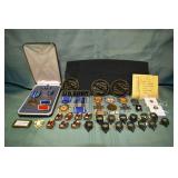 Collection of US Army Military Insignias, patches,