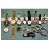 Collection of 16 assorted mens and ladies wrist wa