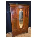 Arty Deco single mirrored door over single drawer