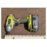 Ryobi 18V impact driver model P235, working with b