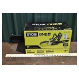 Ryobi 18V 10" cordless chain saw model P546BTL, un
