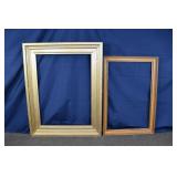 2 wood frames, largest 35x45"h; as is