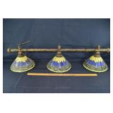 3 light dragonfly shade billiard table fixture, 58