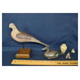 Lot: miniature pintail hen by  Jess Urie, damaged