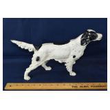Hubley cast iron English setter door stop, 17x8"h
