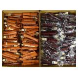 203 leather watch bands: 131 tan, 72 Mahogony; as