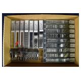 22 stainless steel watch bracelets; as is