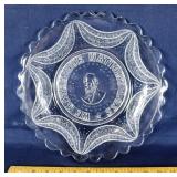 Early American pressed glass President James Garfi