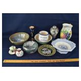 Collection of decorative pottery; as is
