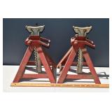 2 Blackhawk 5 Ton jack stands; as is