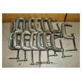 15 3" C-clamps; as is
