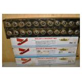 3 roller and bracket sets, 2 ball and bracket sets