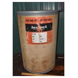 Anaconda cardboard barrel with steel lid and band