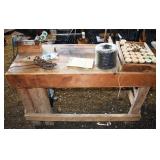 Homemade mechanical pine garland maker, working mo
