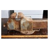 Antique Columbian bench vise; as is