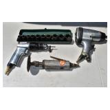Pneumatic tool lot: 1/2" impact wrench, sockets, d