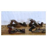4 Stanley planes: Bailey No. 5,  No. 192, Defiance