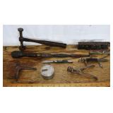 Antique tool lot: adj. radius cutter for brace, 19