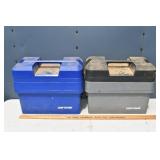 2 Craftsman plastic totes 15x8x12'h, with tools an