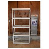 Plastic 5 tier shelving unit 36x18x72"h, Spacemake