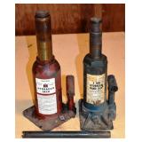 2 hydraulic bottle jacks; as is