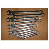 11 Snap-On SAE combination wrenches 3/8"-1"; as is