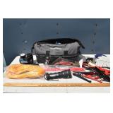 WorkForce canvas tote, SS hitch, tow strap, jumper