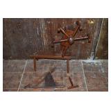 Damaged yarn winder, spinning wheel treadle; as is