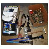 Lot: car waxer, car care kit, The Club, trailer to