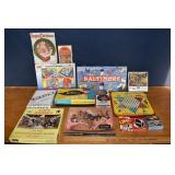 Collection of  board games cards and jigsaw puzzle