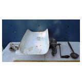 Lot: Detecto beam-type baby scale, Herter's lead l