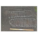 Lawn tractor tire chains; as is