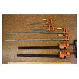 3 pair Jorgensen wood clamps; as is