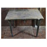 Korean War era US Military folding field desk, 37x