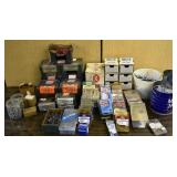 Large group of mostly screws and fasteners; as is
