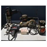 3 Craftsman power tools, drill sharpener, etc.; as
